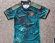 德国队墨绿球员球衣，2023短袖足球服修身上衣定制印号运动队服