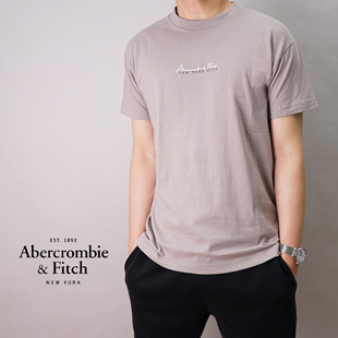 美国abercrombiefitch男士af夏季宽松柔软全棉圆领短袖t恤
