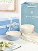 日本进口wedgwood陶瓷，餐碗米饭碗汤碗情侣对碗，餐具新婚礼物礼盒装