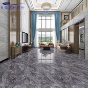 广东瓷砖750x1500的客厅灰白色，地砖通体大理石，的防滑耐磨地板砖
