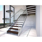 贸易双钢碳板别墅，阁楼楼梯整体，家用实木结构组合楼梯