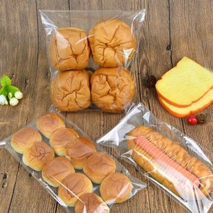 胶条自粘袋空白透明面包袋，中式点心透明自封袋，贝果点心袋烘焙包装