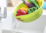 米器沥水篮塑料家用水果盘漏盆洗菜篮厨房，洗菜盆便携户外沥水盆