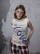Fulltide原创设计感小众朋克灵感印花字母无袖背心T恤女男女同款