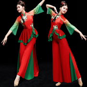 秧歌服演出服女中国风喜庆古典扇子舞蹈服装手绢舞，腰鼓广场舞套装