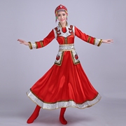 蒙古族演出服装女少数民族表演舞蹈服成人舞台装大摆裙出租