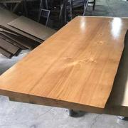 实木板定制白蜡木原木升降桌面板材餐桌松木大板吧台榆木茶桌书桌