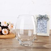 恐龙蛋花瓶 简约 透明玻璃花瓶 水培绿萝富贵竹水养植物玻璃