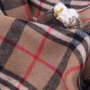 秋冬羊毛格子毛呢面料，秋冬款彩色格子大衣，短裙百褶裙布料diy手工