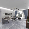 定制现代约简滑体大理石，地板砖900x1800客厅防通地砖，白色连纹瓷砖