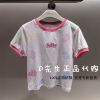 F2CNE2219 mini peace太平鸟童装2024夏装女童短袖T恤 229