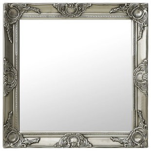 欧式壁镜60x60厘米，银色卫生间镜子拍照桌面，壁挂化妆镜澳洲