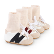 秋冬新生婴儿0-12个月1岁男女宝宝，软胶底鞋袜保暖防滑不掉学步鞋3