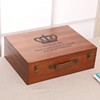 实木长方形木盒子复古木盒带，锁收纳盒木质，收纳箱桌面收纳盒带锁