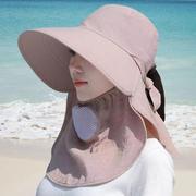 2024帽子女太阳帽，防紫外线遮脸透气遮阳渔夫帽夏季钓鱼帽大帽