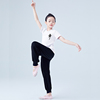 儿童舞蹈服男童运动套装女短袖，上衣白色中国舞练功服舞蹈裤训练服