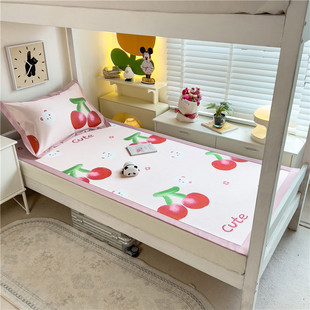 夏季儿童上下床高低床子母，床专用a类，母婴级凉席女童冰丝凉感床单