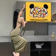 米老鼠钻石画满钻潮牌点贴砖十字绣2022客厅小件卧室卡通动漫