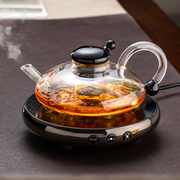 玻璃泡茶壶家用可明火耐高温茶水分离煮茶器女士花茶壶套装