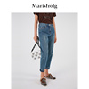 marisfrolg玛丝菲尔女装，秋季九分牛仔，裤子aabw30205