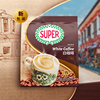 进口咖啡 马来西亚super怡保炭烧原味白咖啡三合一600g克 无反式