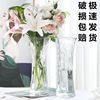 大号花瓶玻璃透明水养富贵竹水竹瓶水培百合插花花瓶客厅办公室