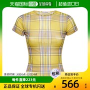 香港直邮Miaou 女士Dion迷你格纹T恤