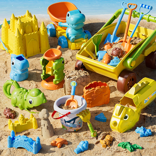 儿童沙滩玩具套装宝宝室内海边挖沙玩沙子挖土，工具铲子桶沙漏沙池