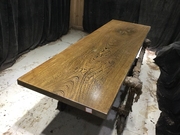 尺寸:246-72.5-5实木原木鸡翅木，大板餐桌书桌茶桌茶几茶板