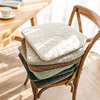 绗绣牛奶绒椅子垫冬季纯色毛绒餐椅垫加厚坐垫屁垫防滑餐桌椅座垫