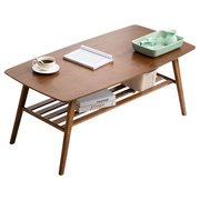 实木茶几电脑现代创意简约餐桌，两用简易茶桌小户型长方形矮桌子