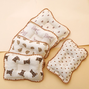新生儿定型枕四季通用透气婴儿枕头防扁头纠正偏头卡通印花云朵枕