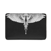 MARCELO BURLON马塞洛布隆男女同款翅膀印花饰皮革卡包钱包卡片包