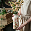 复古仿古田园风陶瓷小花瓶摆件，客厅插花干花小众高级感创意装饰品