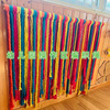 幼儿园操作美工编织区角域材料手工，diy环创彩色绳装饰棉早教精细