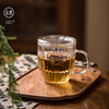 手工耐热加厚玻璃杯花茶杯家用水杯带把过滤茶水分离杯泡茶绿茶杯