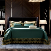 奢华高档欧式床上四件套全棉纯棉美式床品贡缎床上用品被套床单