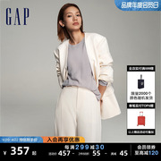 gap女装春季高级商务气质，无扣开襟西装通勤时尚休闲外套889622