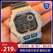casio卡西欧手表男士小方块学生礼物电子表非机械腕表ws-1400H-1B