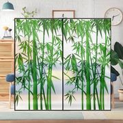 3D竹子玻璃贴免胶静电玻璃贴膜不透明窗花卫生间浴室窗贴窗户贴纸
