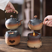 户外家用陶瓷酒精炉煮茶器，潮州烧水壶，酒精灯茶具碳炉茶壶围炉套装