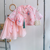 女童民族风洋气套装，2023夏装小女孩宝宝，中国风上衣+半身裙两件套