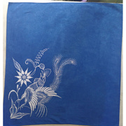 贵州蜡染方巾设计定制图案制作加工染色手工植物染非遗布艺