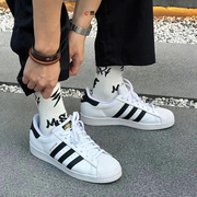 adidas三叶草superstar阿迪达斯经典贝壳，头金标情侣板鞋eg4958