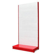 洛港红框白板单面无(单面无)广告牌，长93宽37高200cm洞洞板货架展示架陈列
