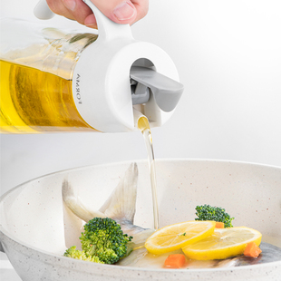 日本asvel自动开合玻璃油壶厨房油壸酱油瓶醋瓶油瓶套装大油罐壶