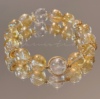 发财被爱 好运常在天然黄水晶阿塞白水晶貔貅水晶手链女礼物