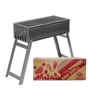 烧烤炉户外折叠烧烤架子野外家用碳烤肉炉子木炭全套工具架子加厚