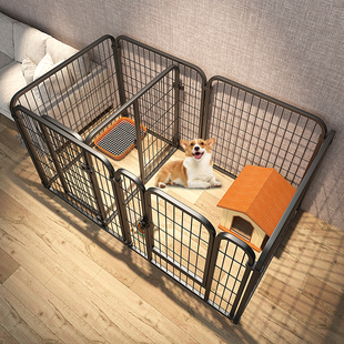 狗狗围栏室内防越狱宠物，笼子中小型犬，隔离训练厕所柯基狗窝栅栏