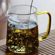 耐热玻璃泡茶杯公杯茶漏一体，绿茶杯带过滤分茶器月牙公道杯茶具